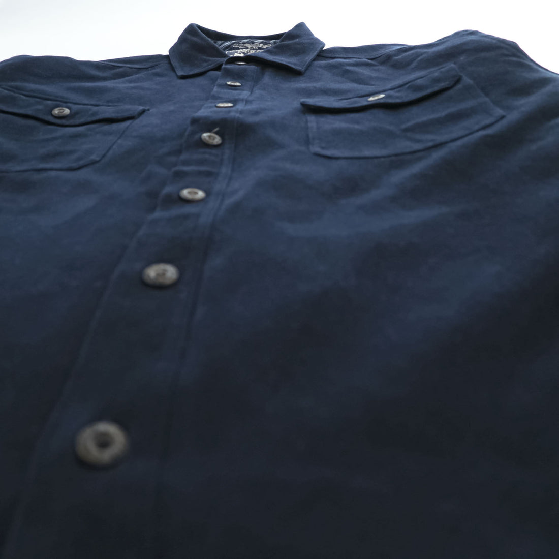 Levi's モールスキン シャツジャケット 長袖ワークシャツ XL ネイビー ビッグサイズ