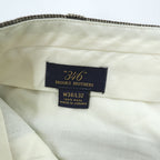 Brooks Brothers Slacks Pants L Brown Wide 2-Tuck Pleated Double Cuff 346 Gun Club Checked