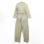 MASU Linen 100% SLEEPING JUMP SUITS Beige Drawstring Waist Pocket Size 46 (JP M)