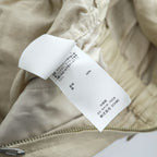 MASU Linen 100% SLEEPING JUMP SUITS Beige Drawstring Waist Pocket Size 46 (JP M)