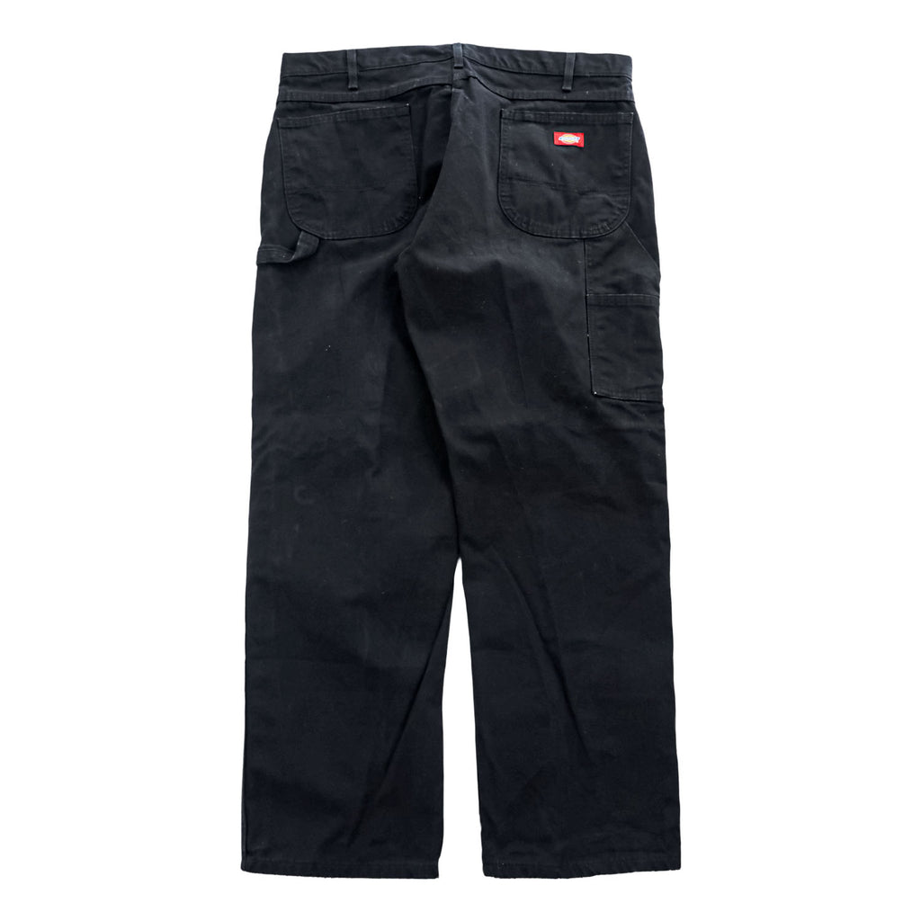 Dickies Relaxed Fit Black Cotton Carpenter Work Pants W38 L30 (W98cm)