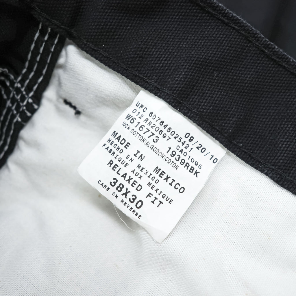 Dickies Relaxed Fit Black Cotton Carpenter Work Pants W38 L30 (W98cm)