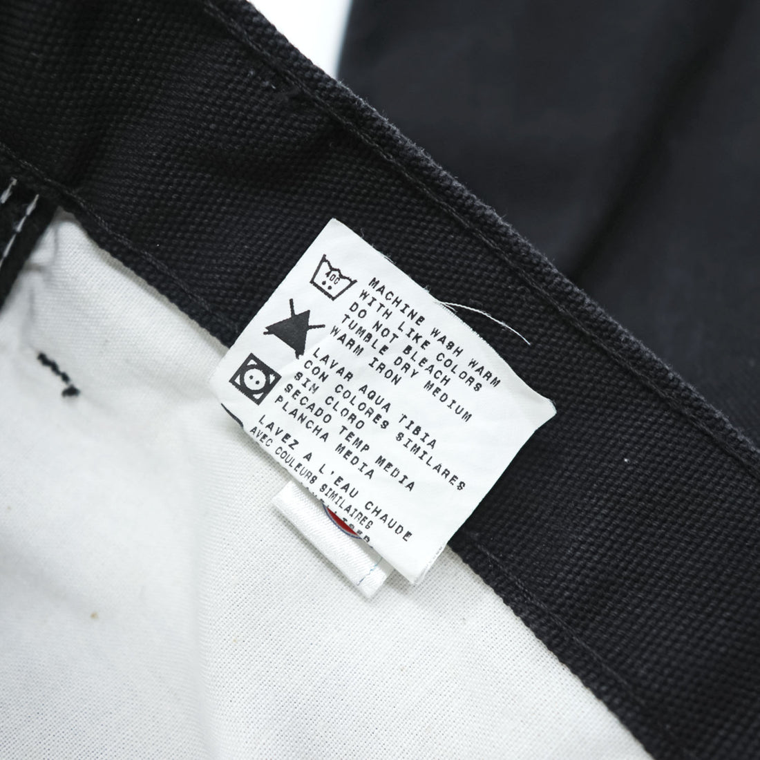 Dickies Relaxed Fit Black Cotton Carpenter Work Pants W38 L30 (W98cm)