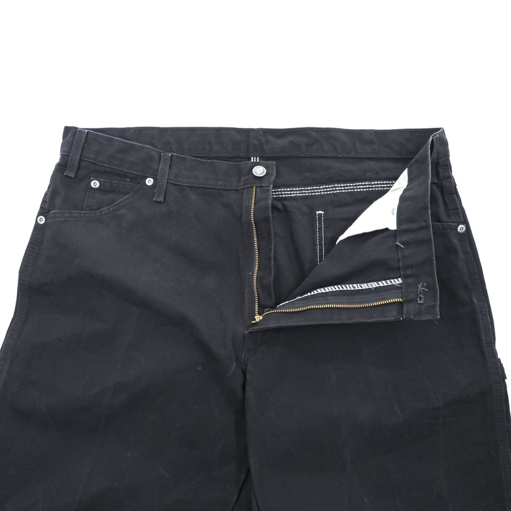 Dickies Relaxed Fit Black Cotton Carpenter Work Pants W38 L30 (W98cm)
