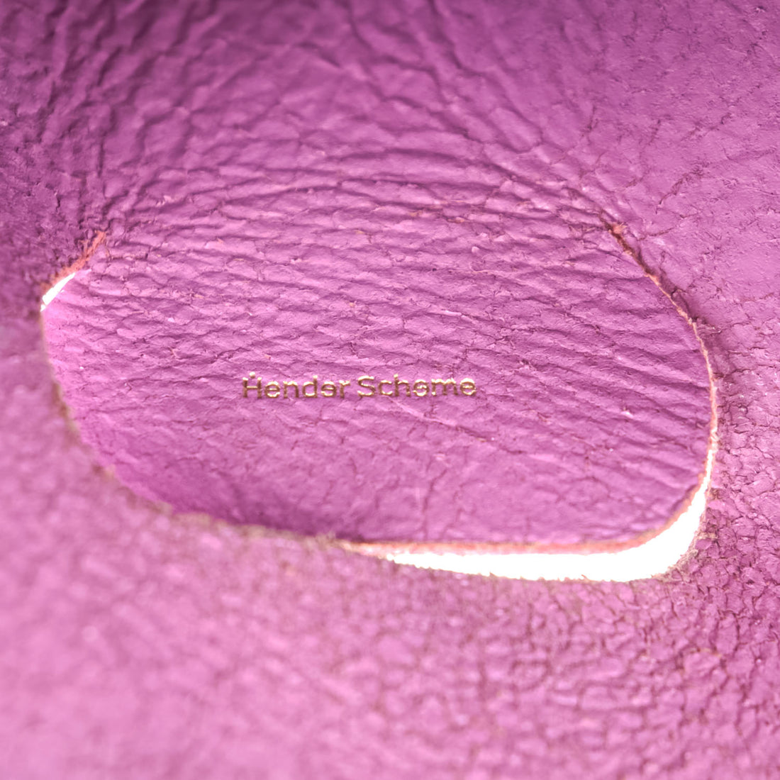 Hender Scheme not eco bag Leather handbag purple mini tote
