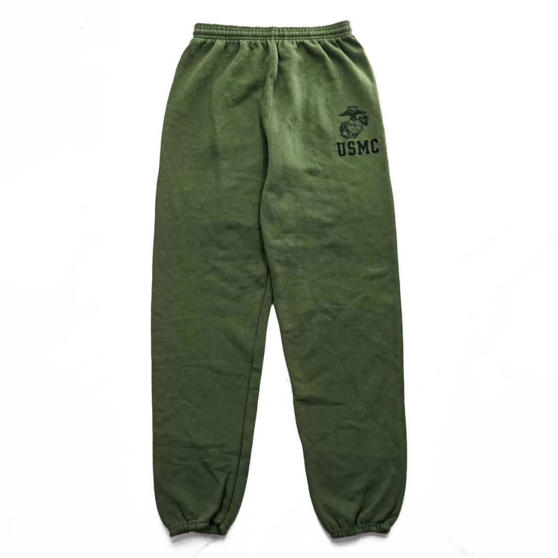 SOFFE USMC ヴィンテージ USA製 スウェットパンツ M カーキ グリーン 裏起毛  米軍 US ARMY トレーニングパンツ