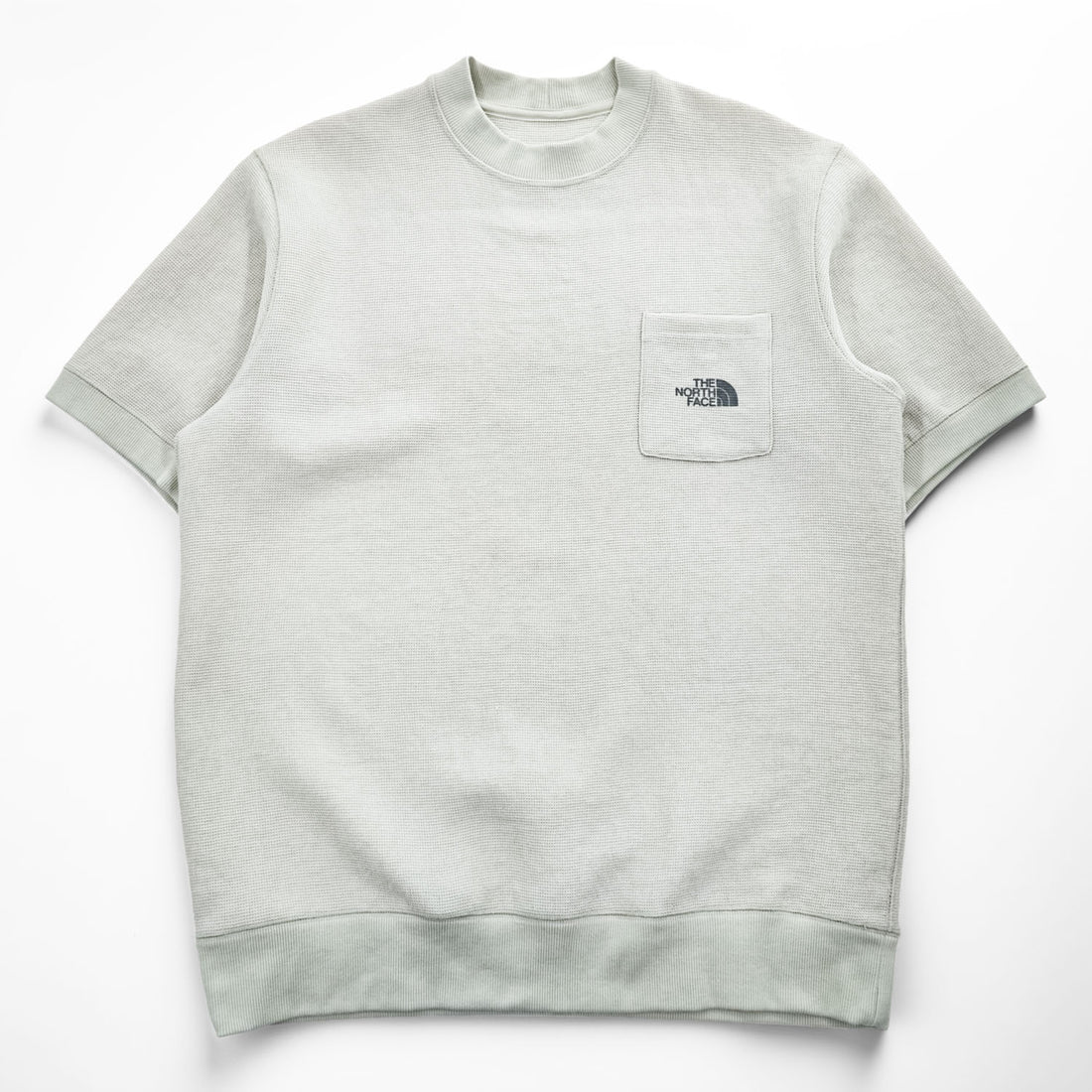 THE NORTH FACE コンフォーティブ ワッフル 半袖 ポケットTシャツ L ベージュ ライトグレー S/S COMFORTIVE WAFFLE CREW 直営店限定 NT12398R