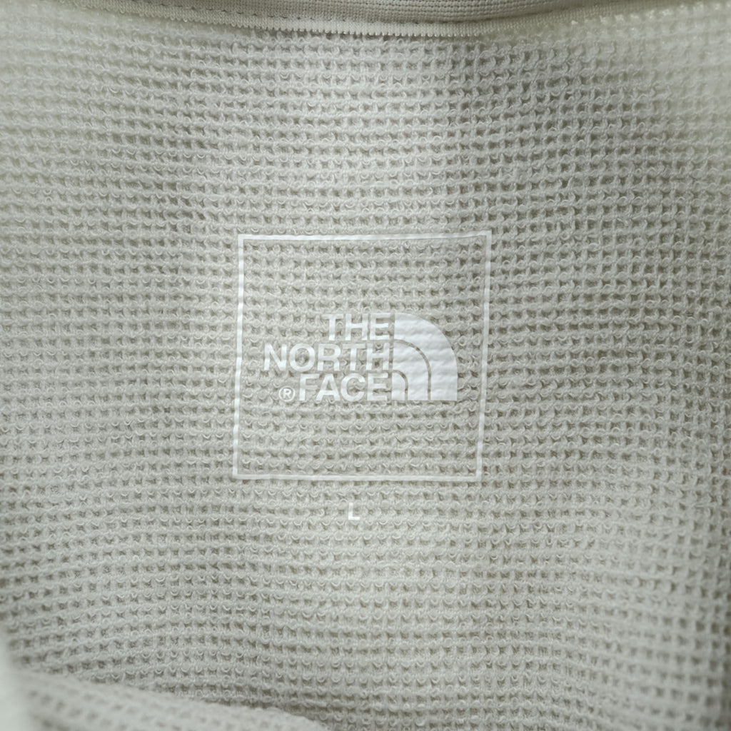 THE NORTH FACE コンフォーティブ ワッフル 半袖 ポケットTシャツ L ベージュ ライトグレー S/S COMFORTIVE WAFFLE CREW 直営店限定 NT12398R