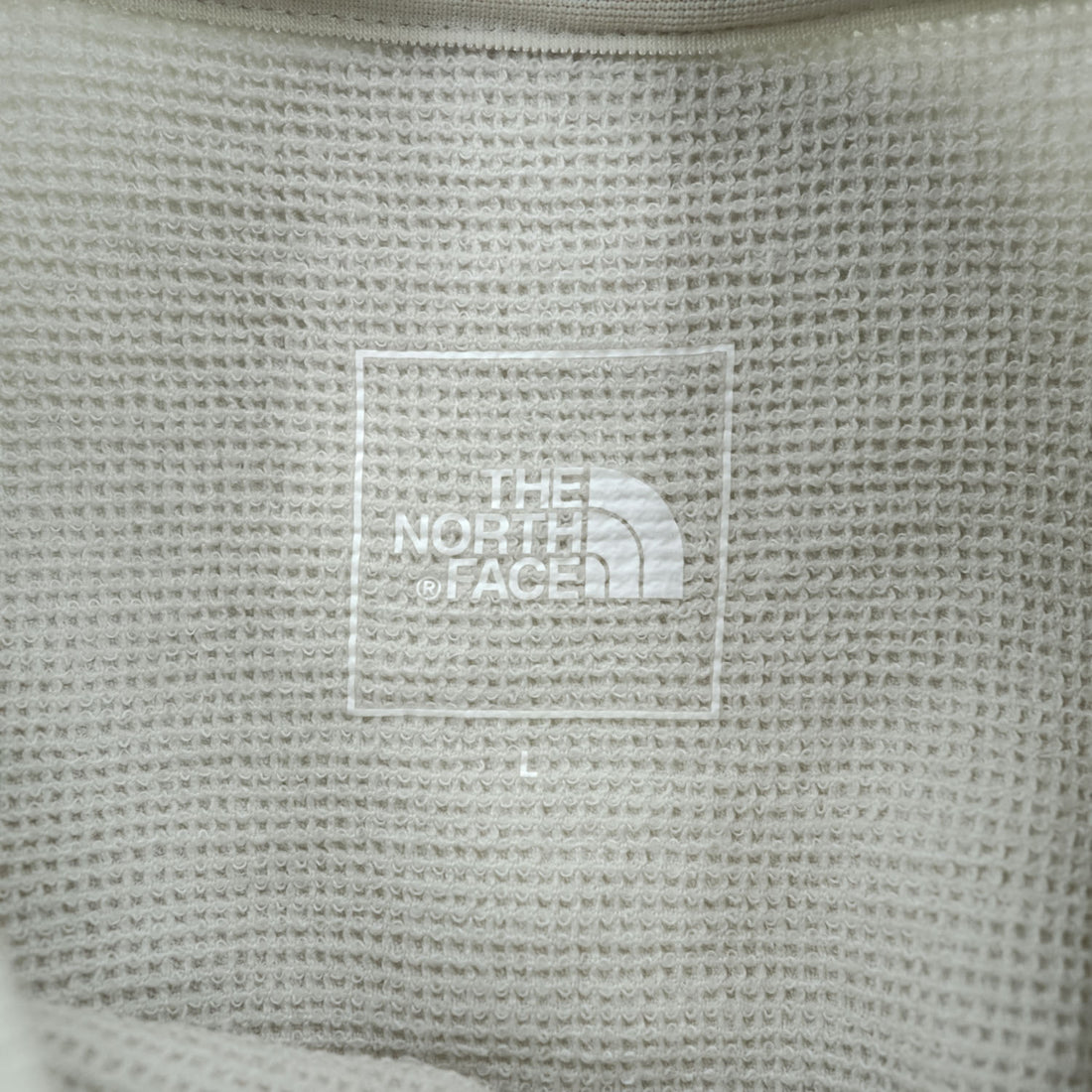 THE NORTH FACE コンフォーティブ ワッフル 半袖 ポケットTシャツ L ベージュ ライトグレー S/S COMFORTIVE WAFFLE CREW 直営店限定 NT12398R