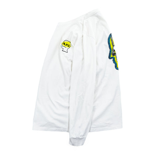 A.P.C. x Brain Dead Long Sleeve Graphic Tee White Cotton L Back Head Print