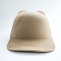 BODYSONG. Made in Japan Cap, Beige, EARWCAP molded wool hat BS239706