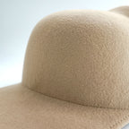 BODYSONG. Made in Japan Cap, Beige, EARWCAP molded wool hat BS239706