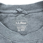 L.L.Bean クルーネック 前V スウェット トレーナー XL グレー 吊り裏毛 ブランク 無地 187257