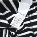 Saint James OUESSANT Breton Stripe Long Sleeve Cotton Shirt Black/White Size 5 (M-L)