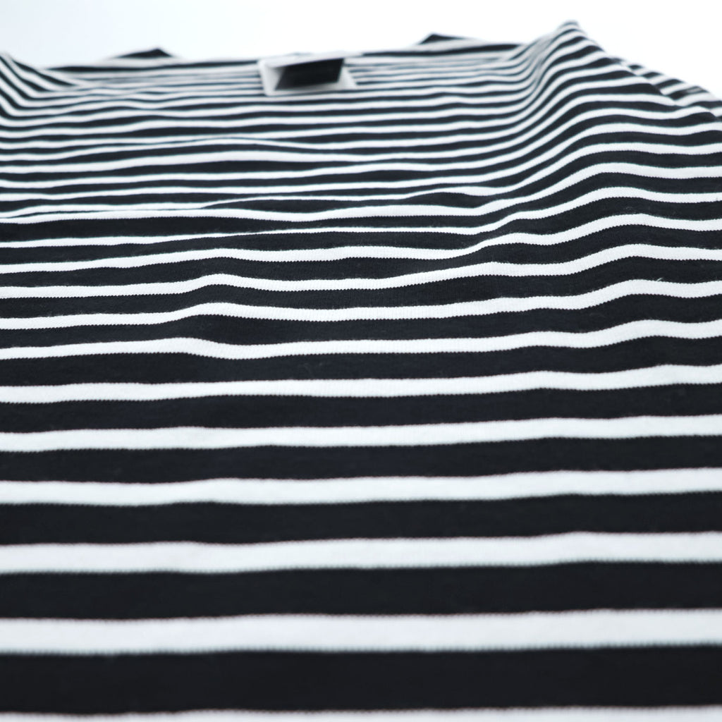 Saint James OUESSANT Breton Stripe Long Sleeve Cotton Shirt Black/White Size 5 (M-L)