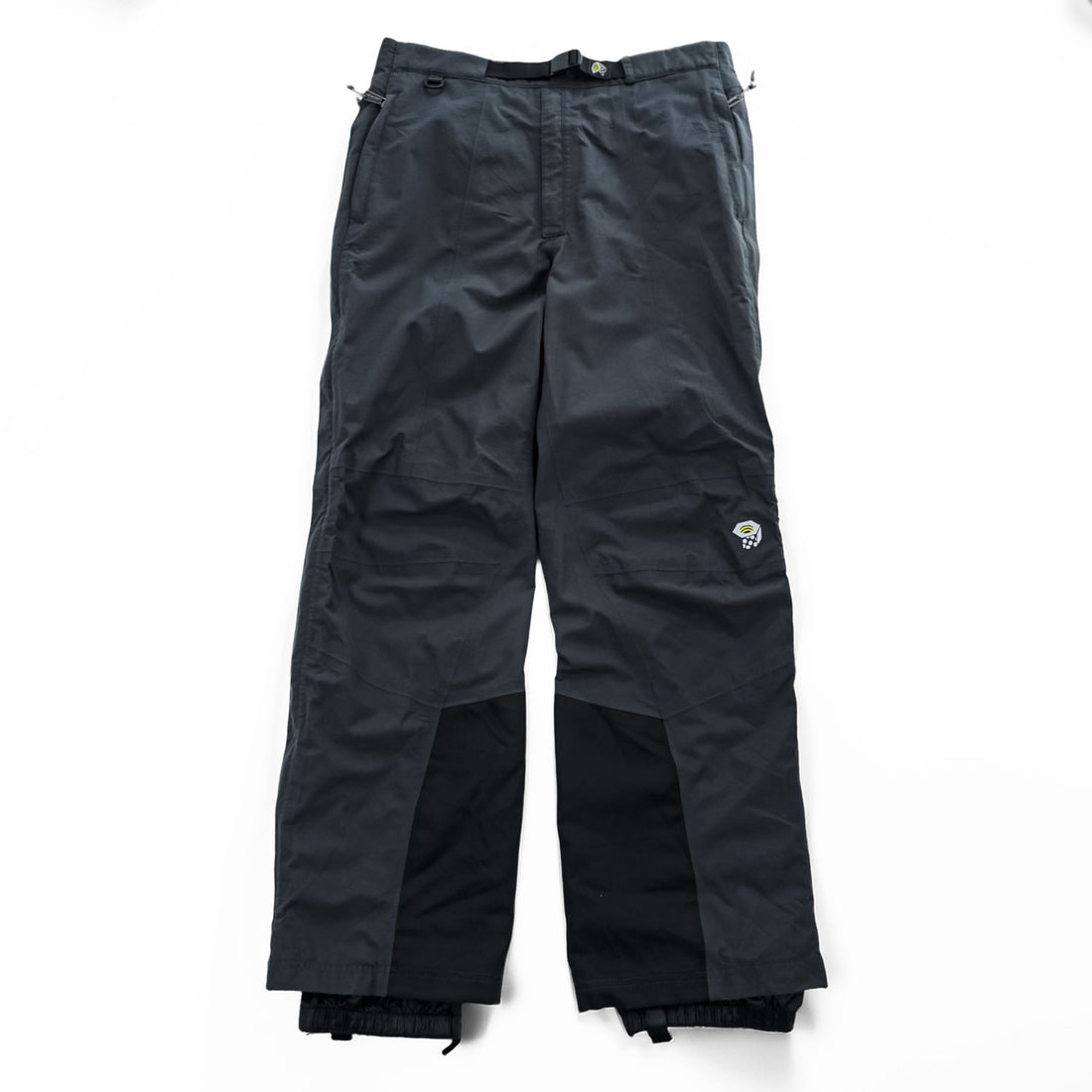 Mountain Hardwear Shell Pants Nylon Mesh Lined Gaiters Built-in Belt Size S (Waist 77-88cm) Dark Gray