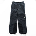 MOUNTAIN HARDWEAR アウトドア シェル パンツ S ダークグレー 防水 ベルト サイドスリット ジップ スキー ボード スノーゲイター付き OM1071