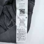 Emporio Armani Men's Short Sleeve Knit Sweater Grey Cotton-Viscose Jacquard Textured M
