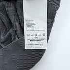 Emporio Armani Men's Short Sleeve Knit Sweater Grey Cotton-Viscose Jacquard Textured M
