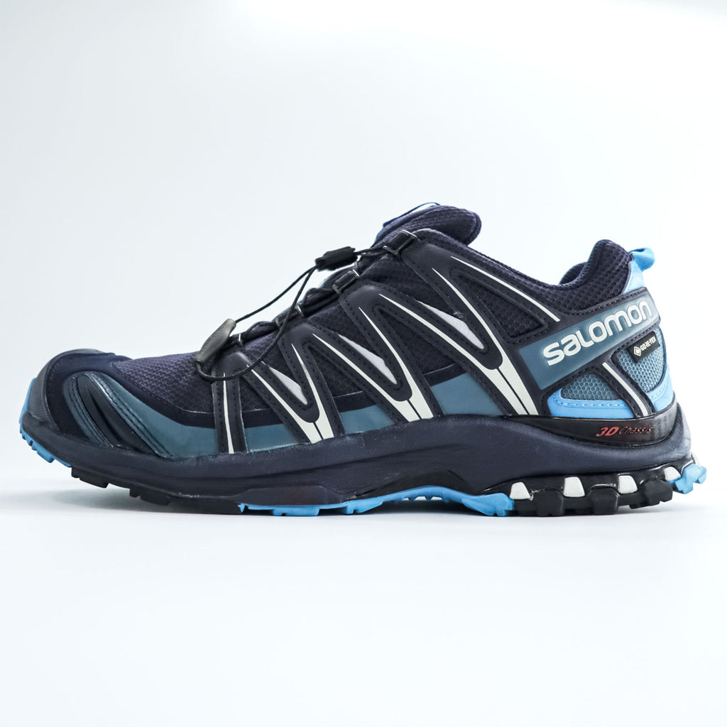 SALOMON XA PRO 3D トレイルランニングシューズ スニーカー 27.5cm ゴアテックス GORE-TEX 防水 クイックレース Navy Blazer/Hawaiian Ocean/Dawn Blue 145464