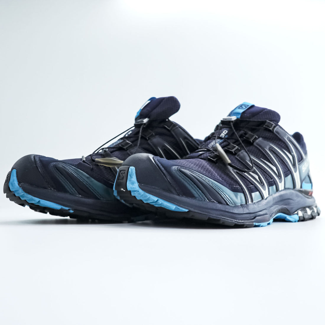 SALOMON XA PRO 3D トレイルランニングシューズ スニーカー 27.5cm ゴアテックス GORE-TEX 防水 クイックレース Navy Blazer/Hawaiian Ocean/Dawn Blue 145464