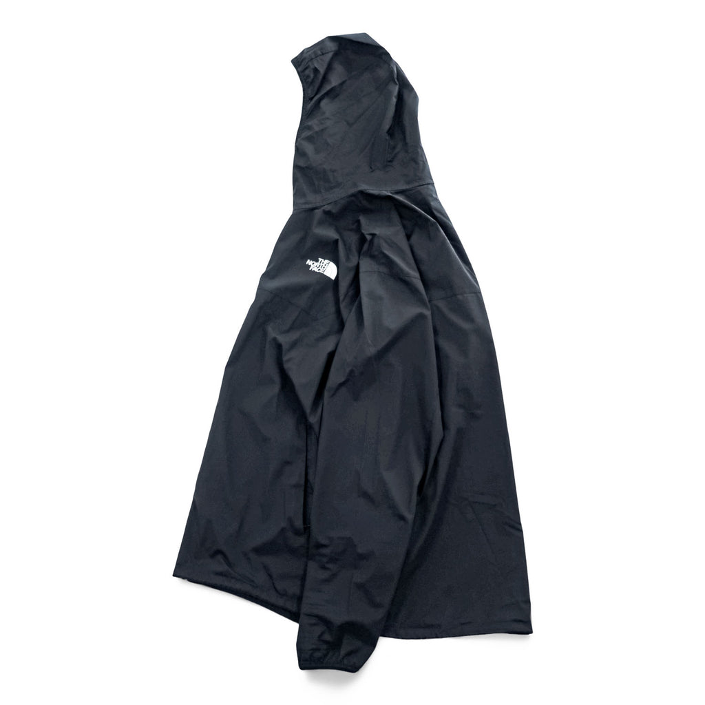 THE NORTH FACE ES Anytime Wind Hoodie Hooded Full-Zip Jacket NP72385 Black Polyester L Lightweight Windbreaker
