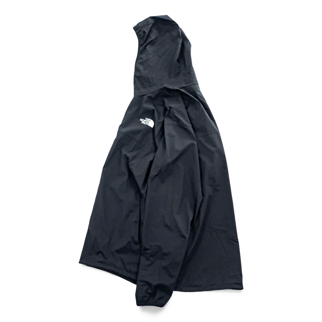 THE NORTH FACE ES Anytime Wind Hoodie Hooded Full-Zip Jacket NP72385 Black Polyester L Lightweight Windbreaker