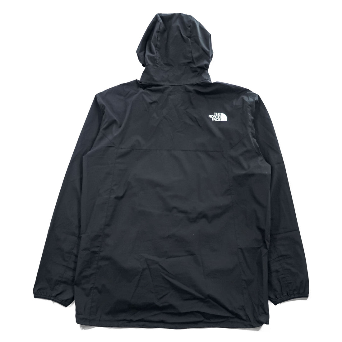 THE NORTH FACE ES Anytime Wind Hoodie Hooded Full-Zip Jacket NP72385 Black Polyester L Lightweight Windbreaker