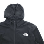 THE NORTH FACE ES Anytime Wind Hoodie Hooded Full-Zip Jacket NP72385 Black Polyester L Lightweight Windbreaker