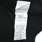 blurhms ROOTSTOCK 日本製 ラグラン サーマル Rough & Smooth Thermal Raglan Tee Tシャツ L ブラック ワッフル bROOTS24S21