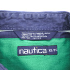 NAUTICA 90年代 ヴィンテージ 長袖 マルチストライプ シャツ XL ボタンダウン マルチストライプ ビッグサイズ