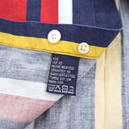 NAUTICA 90年代 ヴィンテージ 長袖 マルチストライプ シャツ XL ボタンダウン マルチストライプ ビッグサイズ