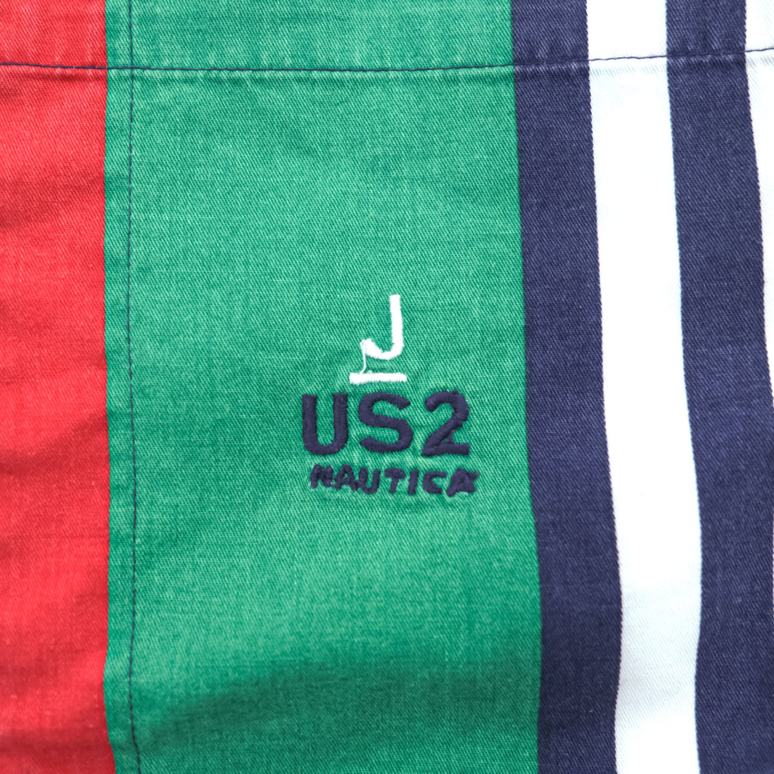 NAUTICA 90年代 ヴィンテージ 長袖 マルチストライプ シャツ XL ボタンダウン マルチストライプ ビッグサイズ