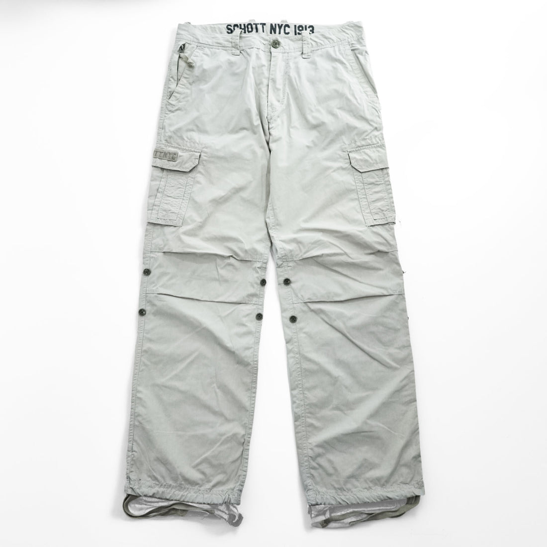 Schott ミリタリー カーゴパンツ ワークパンツ L ベージュ ドローコード