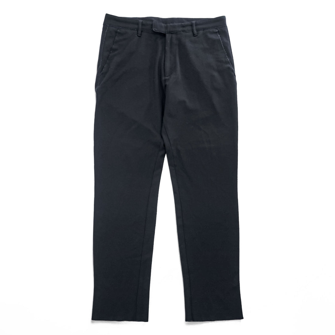 HUGO BOSS テーパード スラックス パンツ M ブラック ストレッチ Hendris 183 ルーマニア製