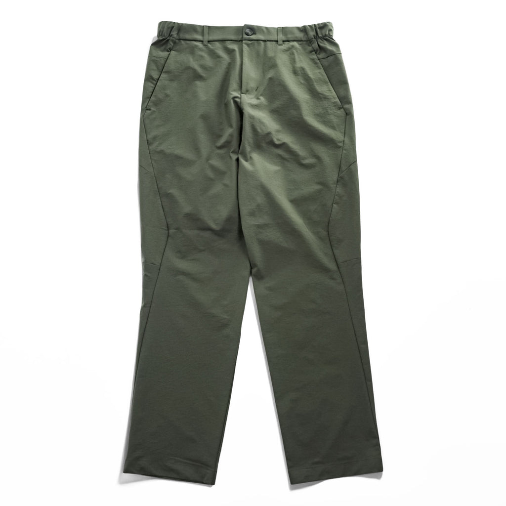 DESCENTE Track Pants Jersey XL Khaki Green Stretch Drawstring PT ZERO BASIC PANTS DT5FLP81M