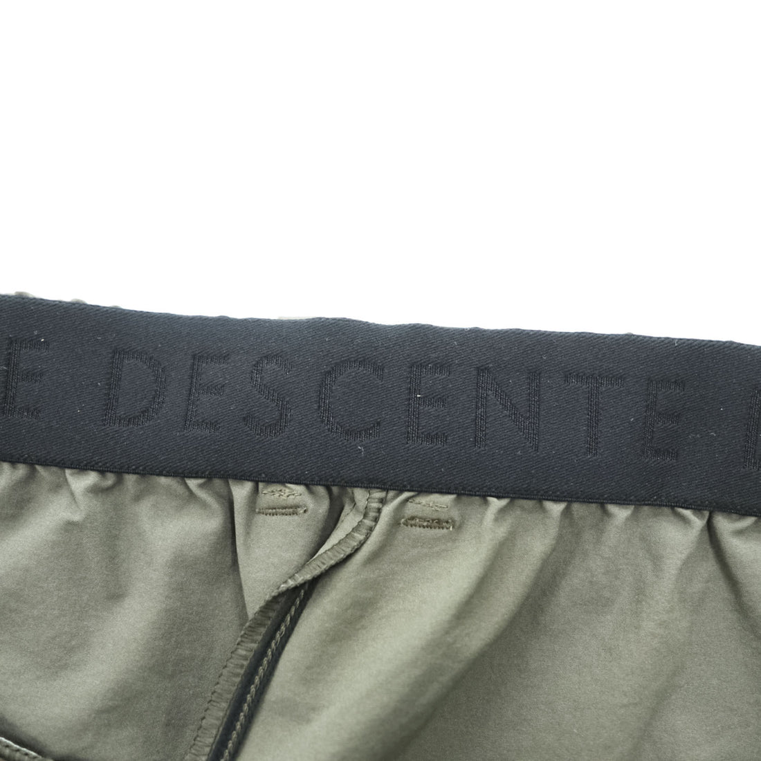 DESCENTE Track Pants Jersey XL Khaki Green Stretch Drawstring PT ZERO BASIC PANTS DT5FLP81M