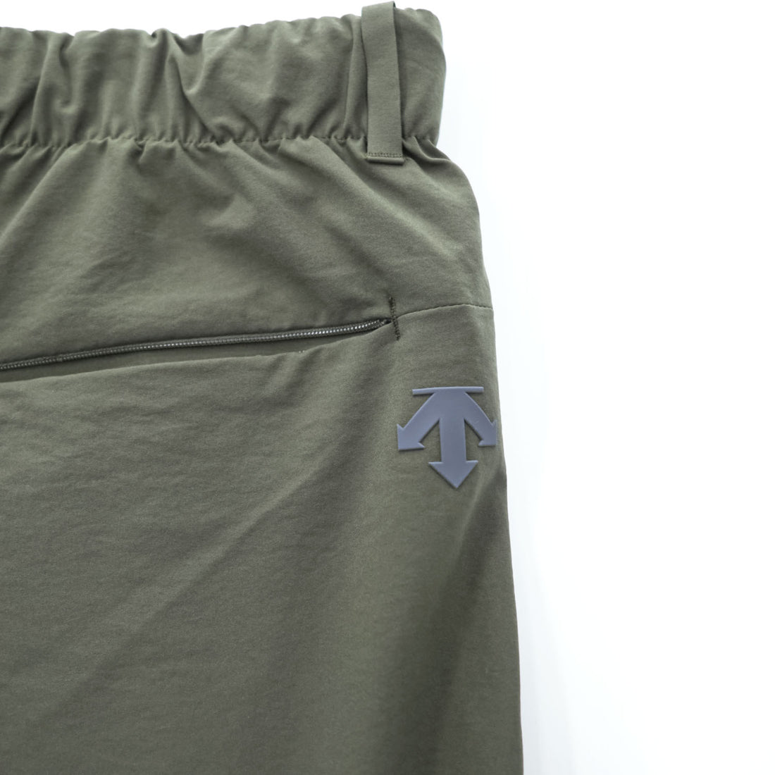 DESCENTE Track Pants Jersey XL Khaki Green Stretch Drawstring PT ZERO BASIC PANTS DT5FLP81M