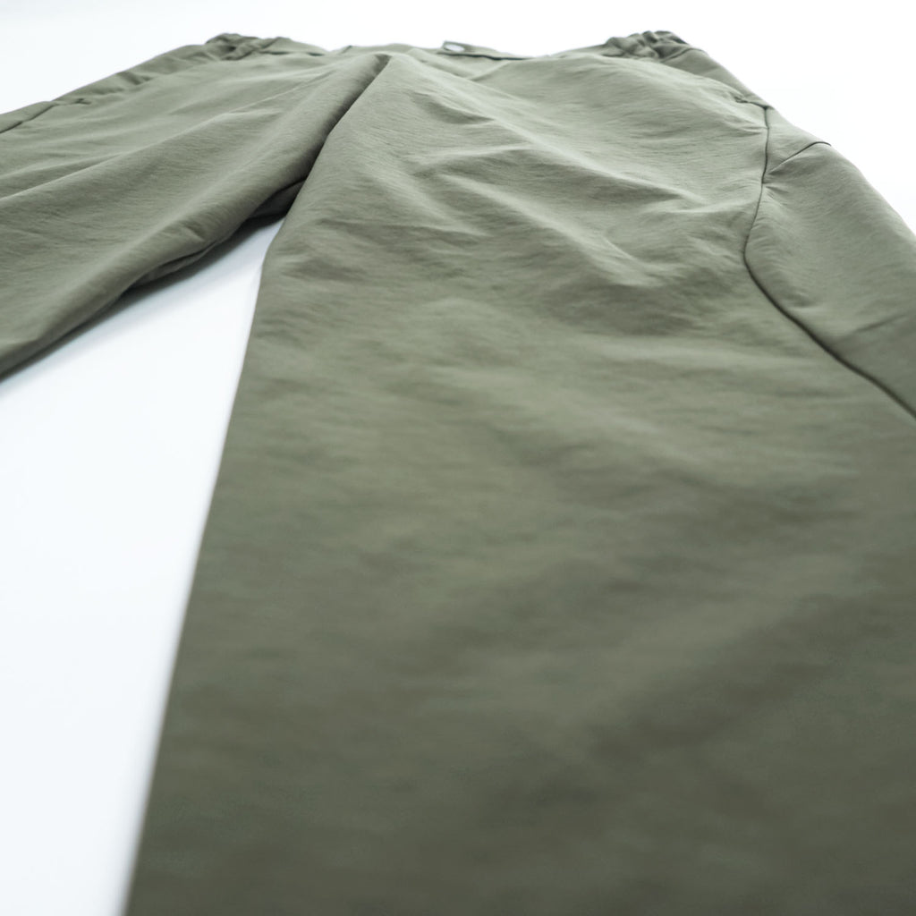 DESCENTE Track Pants Jersey XL Khaki Green Stretch Drawstring PT ZERO BASIC PANTS DT5FLP81M