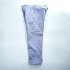 RIDING HIGH Made in Japan Cotton Hickory-Stripe Work Pants Button-Fly Yellow Waist L (W87cm)