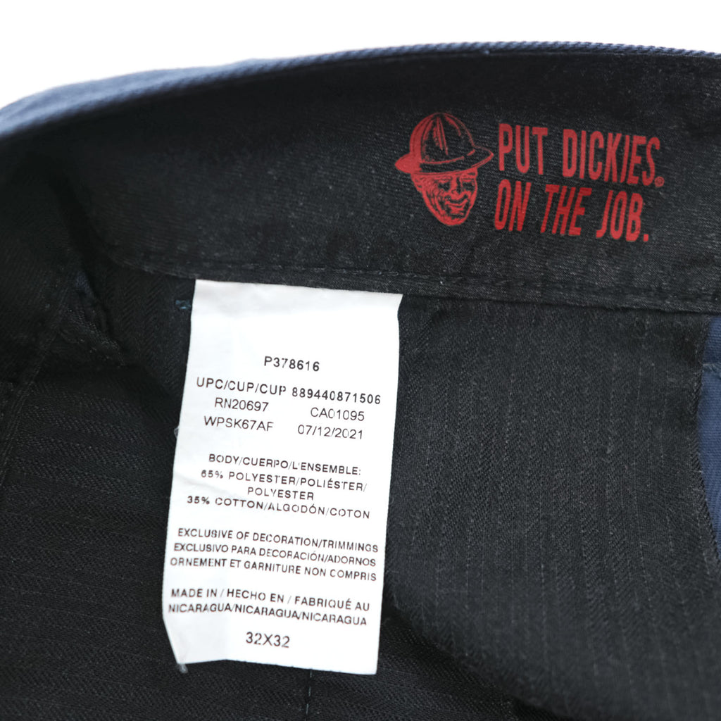 Dickies Skateboarding Work Pants Navy 32x32 65% Polyester 35% Cotton Straight Leg