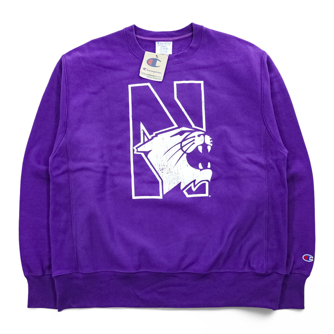 Champion リバースウィーブ REVERSE WEAVE スウェット トレーナー XL パープル 裏起毛 未使用品 カレッジ