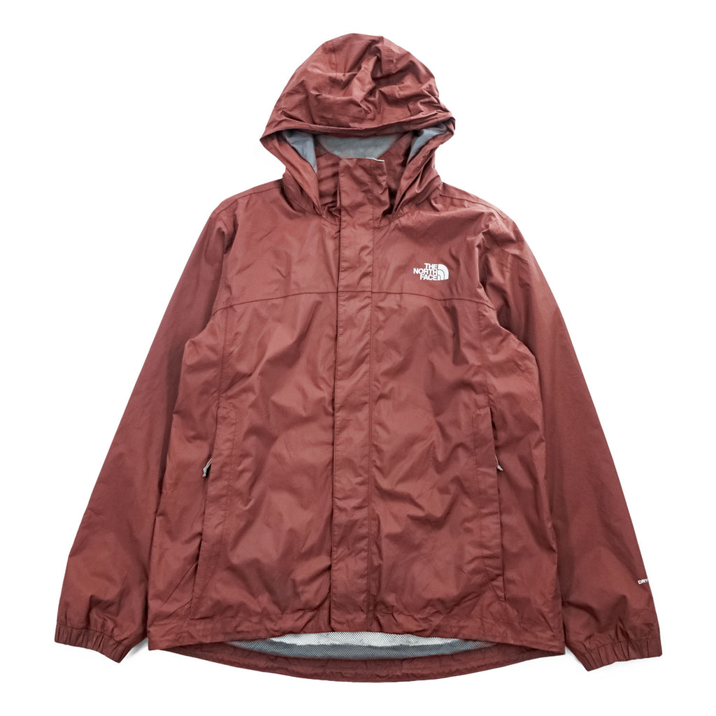 THE NORTH FACE Hooded Mountain Parka DryVent Nylon Burgundy/Brown M Mesh Lined