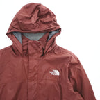 THE NORTH FACE Hooded Mountain Parka DryVent Nylon Burgundy/Brown M Mesh Lined