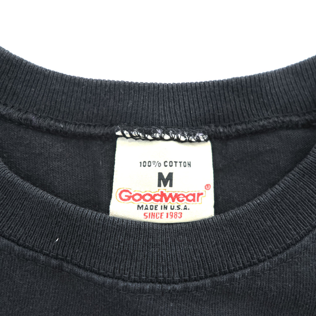 Goodwear Black Cotton Pocket Tank Top Crewneck Sleeveless Made in USA Size M