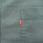 Levi Strauss 90s Vintage Long-Sleeve Work Shirt XL Khaki Green 60560-1332