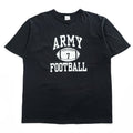 Buzz Rickson Black ARMY FOOTBALL Graphic T-Shirt 100% Cotton Crewneck XXL Made in USA