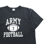 Buzz Rickson Black ARMY FOOTBALL Graphic T-Shirt 100% Cotton Crewneck XXL Made in USA