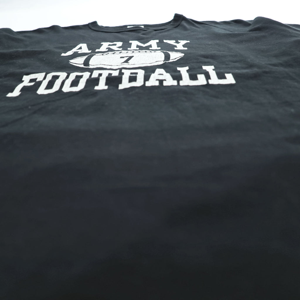 Buzz Rickson Black ARMY FOOTBALL Graphic T-Shirt 100% Cotton Crewneck XXL Made in USA