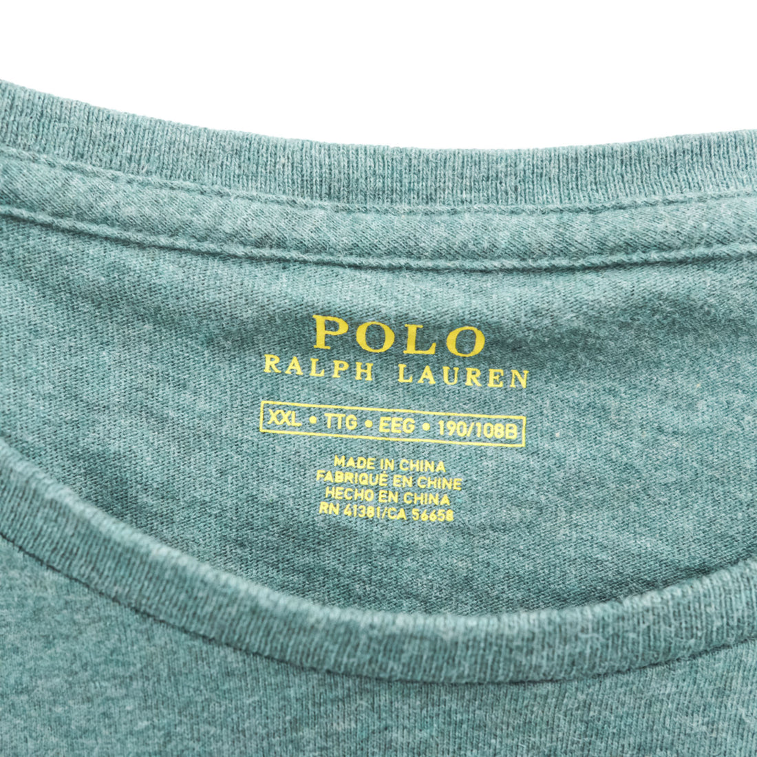 Polo Ralph Lauren T-Shirt Green XXL Small Pony Logo Embroidery